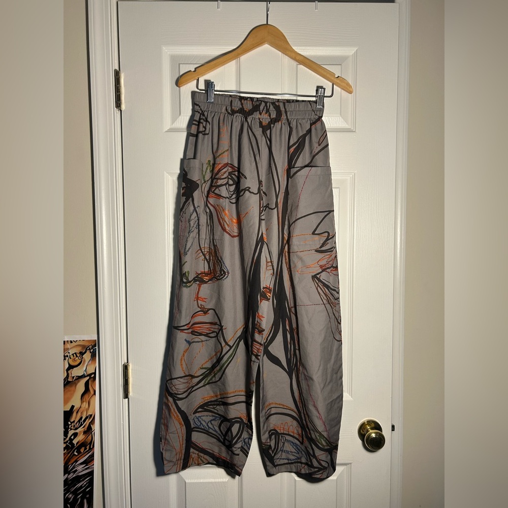 Parachute artsy pants with pockets